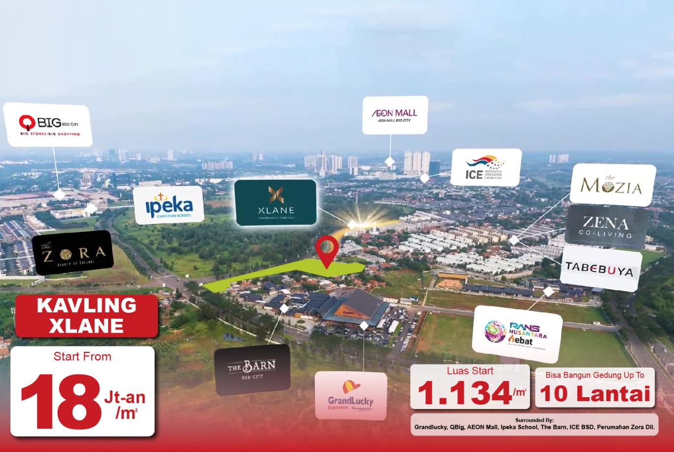 Kavling Xlane Bsd City